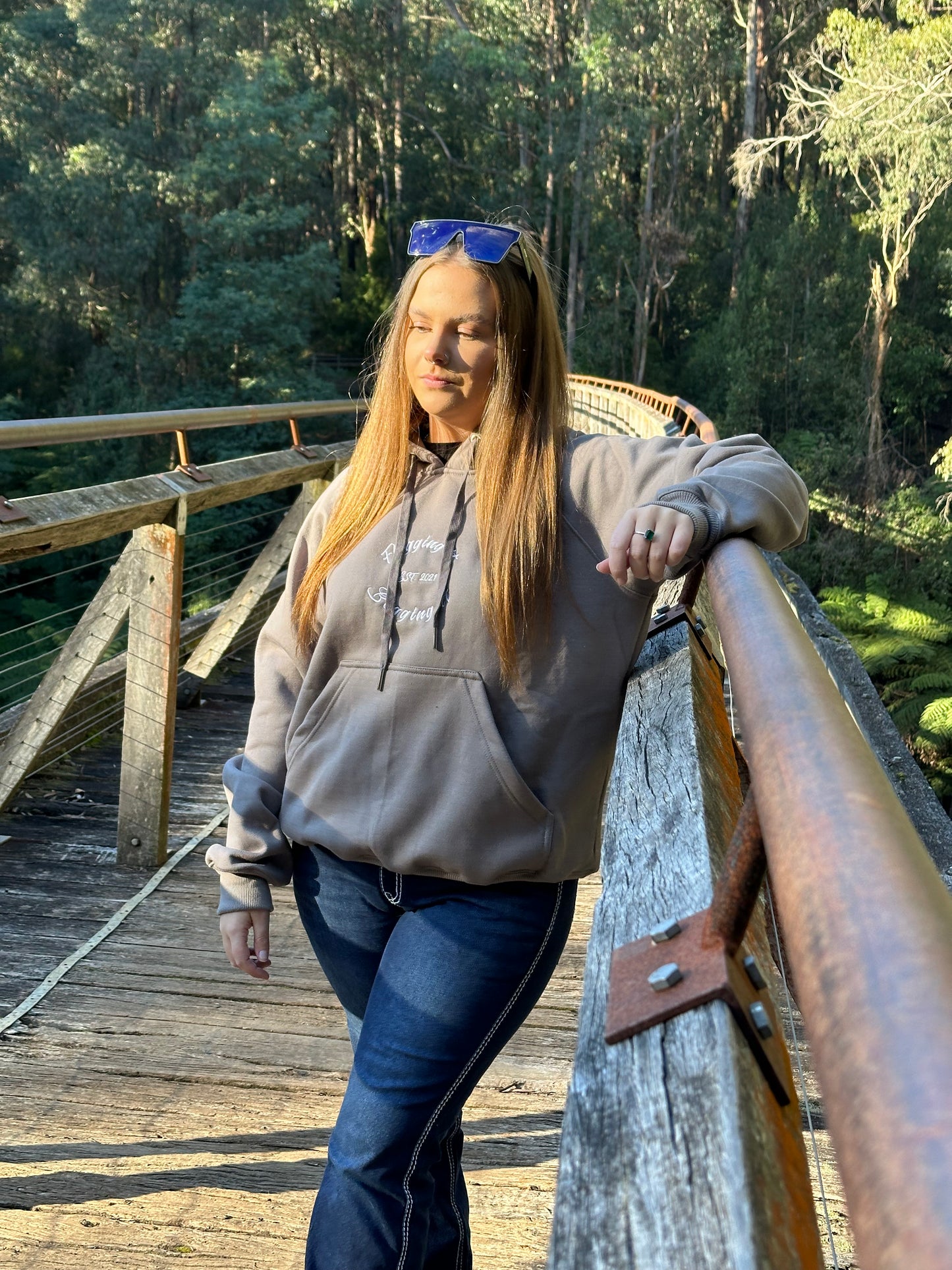 Blue Rag Track Hoodie